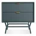 dang 2 door modern nightstand by Blu Dot in marine blue