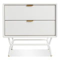 dang 2 door modern nightstand by Blu Dot in white