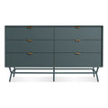 Dang 6 Drawer Dresser by Blu Dot in marine blue