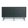 Dang 6 Drawer Dresser by Blu Dot in Navy Green