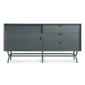 Dang 1 Door / 3 Drawer Console by Blu Dot in marine blue