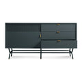 Dang 1 Door / 3 Drawer Console by Blu Dot in navy green
