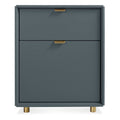 Dang File Pedestal by Blu Dot in marine blue