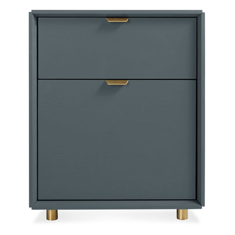 Dang File Pedestal by Blu Dot in marine blue