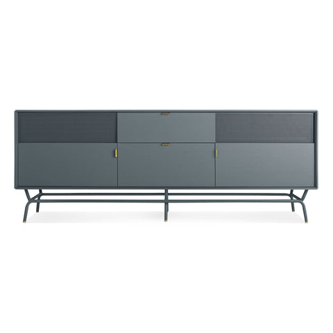 Dang 2 Door / 2 Drawer Console by Blu Dot in marine blue