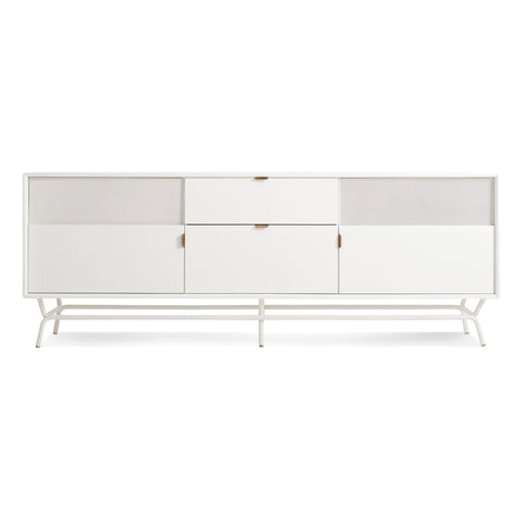 Dang 2 Door / 2 Drawer Console by Blu Dot in white