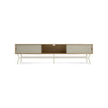 Dang Long and Low by Blu Dot in Walnut Putty Grey