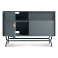 dang media cabinet by Blu Dot in marine blue
