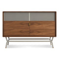 dang media cabinet by Blu Dot in walnut and putty 