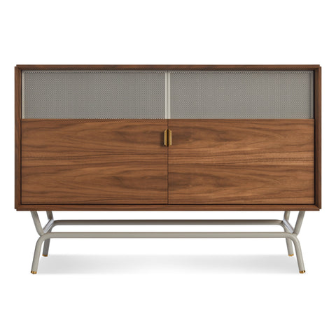 dang media cabinet by Blu Dot in walnut and putty 