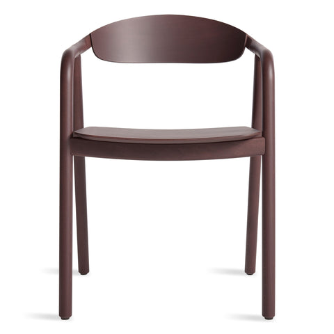 dibs mid century modern dining chair by blue dot in oxblood