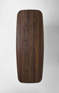 DK3 Kia's Table in smoked oak seen from above, showing the solid wood top
