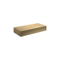 DK3 Royal System desk cabinet with one drawer in oiled oak, on a white background