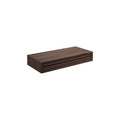 DK3 Royal System desk cabinet with one drawer in smoked oak, on a white background