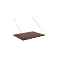 DK3 Royal System desk shelf, 31.5" wide and 23.6" deep in lacquered walnut, on a white background