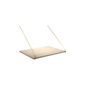 DK3 Royal System desk shelf, 31.5" wide and 23.6" deep in soaped oak, on a white background