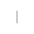 DK3 Royal System wall rail in lacquered walnut, 39.8" long, on a white background