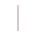 DK3 Royal System wall rail in lacquered walnut, 78.7" long, on a white background