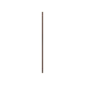 DK3 Royal System wall rail in smoked oak, 78.7" long, on a white background