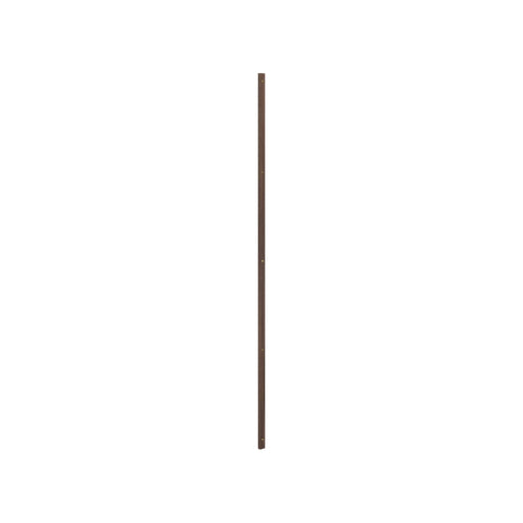 DK3 Royal System wall rail in smoked oak, 78.7" long, on a white background