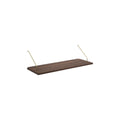 DK3 Royal System shelf, 31.5" wide and 11.8" deep in smoked oak, on a white background