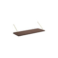 DK3 Royal System shelf, 31.5" wide and 11.8" deep in walnut, on a white background