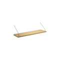 DK3 Royal System shelf, 31.5" wide and 9.4" deep in oiled oak, on a white background
