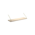 DK3 Royal System shelf, 31.5" wide and 9.4" deep in soaped oak, on a white background