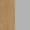 DK3 Oiled Oak and Stainless Steel material swatch, oiled oak veneer beside stainless steel