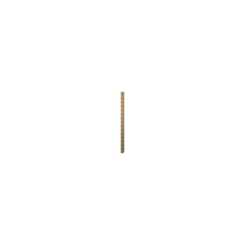 DK3 System Cado wall rail in oiled oak, 27.6" long, on a white background