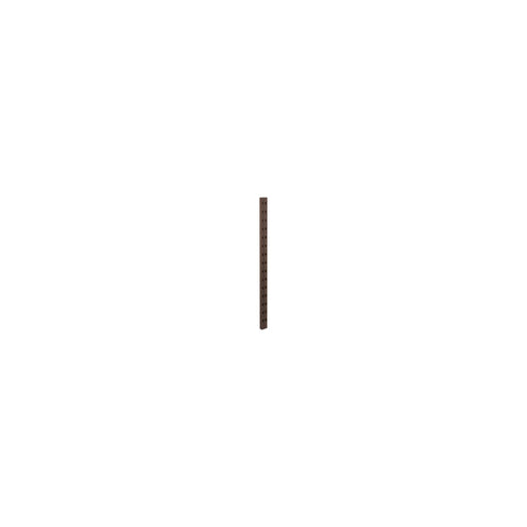 DK3 System Cado wall rail in smoked oak, 27.6" long, on a white background