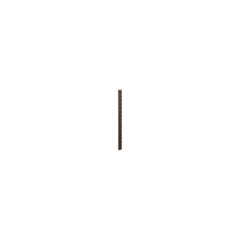 DK3 System Cado wall rail in walnut, 27.6" long, on a white background