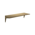DK3 System Cado shelf, 31.5" wide and 11.8" deep in oiled oak, on a white background