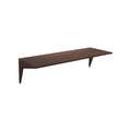 DK3 System Cado shelf, 31.5" wide and 11.8" deep in walnut, on a white background