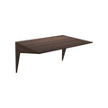 DK3 System Cado shelf, 31.5" wide and 23.6" deep in smoked oak, on a white background