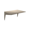 DK3 System Cado shelf, 31.5" wide and 23.6" deep in soaped oak, on a white background