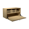 DK3 System Cado Sideboard Drop-Front with Workstation in Oiled Oak
