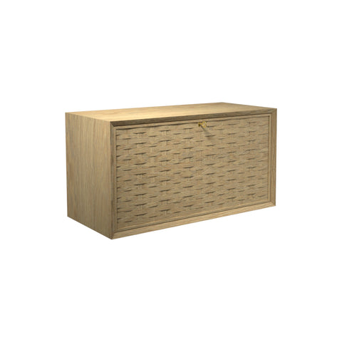 DK3 System Cado Sideboard Drop-Front, Woven Front in Oiled Oak