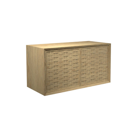 DK3 System Cado Sideboard 2 Push Doors, Woven Front in Oiled Oak