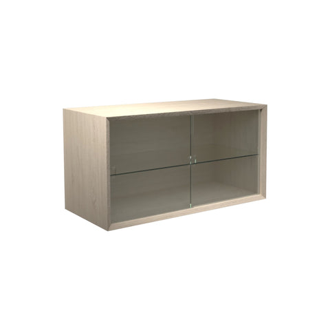 DK3 System Cado Sideboard 2 Sliding Glass Doors in Soaped Oak