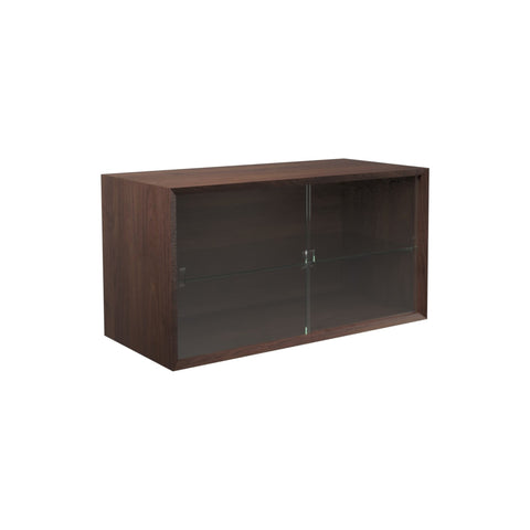DK3 System Cado Sideboard 2 Sliding Glass Doors in Walnut