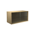 DK3 System Cado Sideboard 2 Sliding Rippled Glass Doors in Oiled Oak