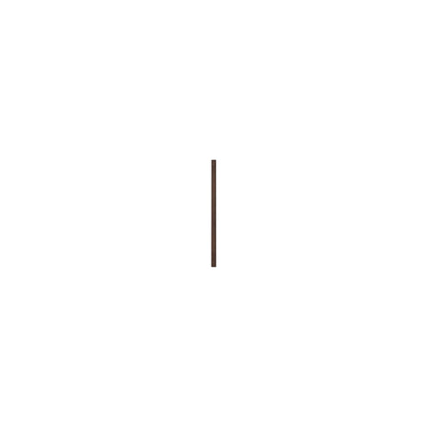 DK3 System Ultra wall rail in walnut, 27.6" long, on a white background