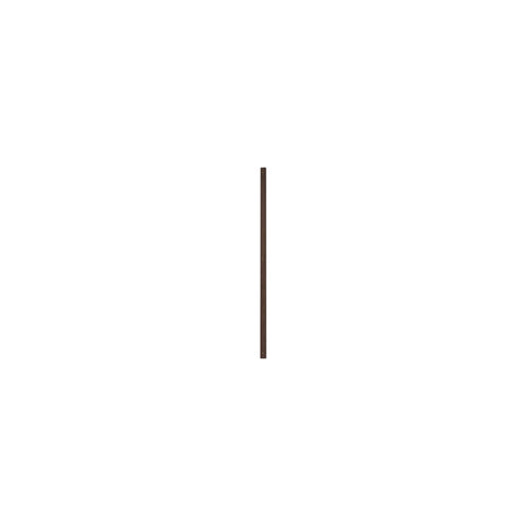 DK3 System Ultra wall rail in walnut, 39.8" long, on a white background