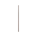 DK3 System Ultra wall rail in walnut, 78.7" long, on a white background