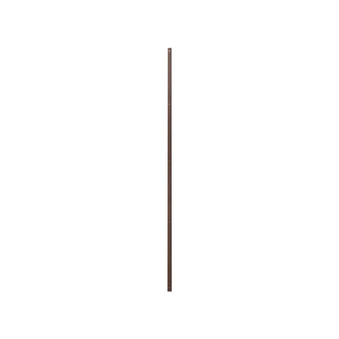 DK3 System Ultra wall rail in walnut, 78.7" long, on a white background