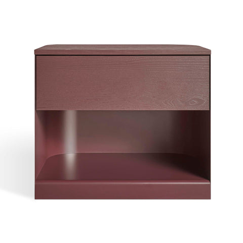 modern Dally Nightstand by Blu Dot in oxblood