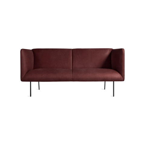 Dandy 70" Sofa by Blu Dot in Oxblood Leather