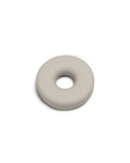 Pedestal Cable Bagel in Oat, silicone cable organizer ring, on a plain white background