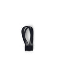 Pedestal Magnetic Cable Ties in Charcoal, three magnetic silicone cable ties, on a plain white background